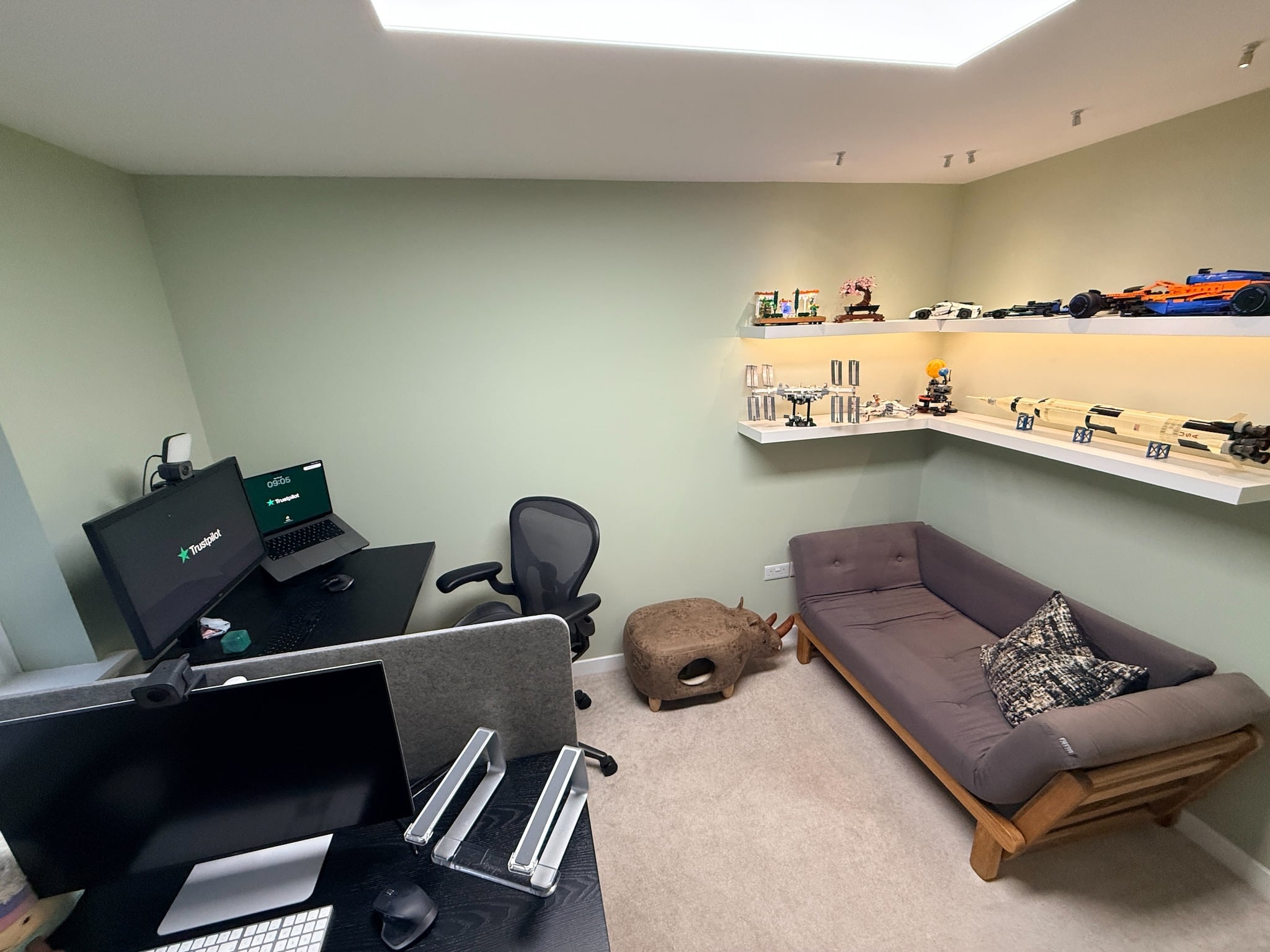 My upstairs office in Edinburgh